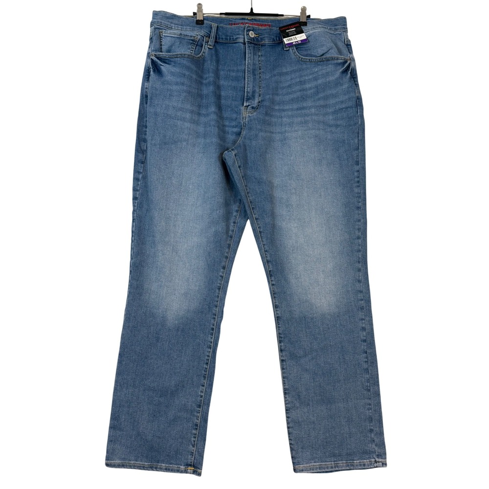 NWT‎ Lucky Brand 223 Straight Mens Blue Stretch Denim Jeans 40x32 Medium Wash